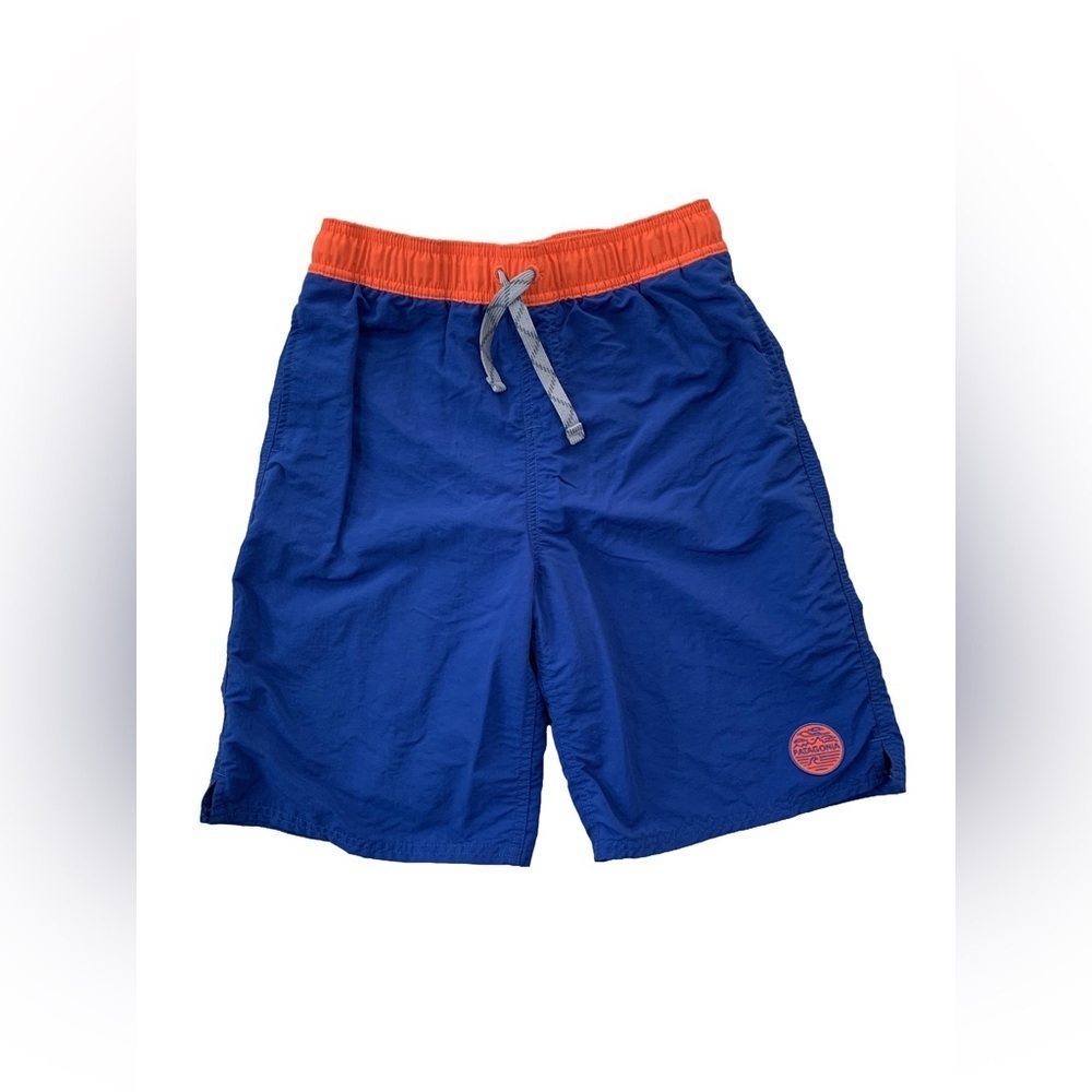Patagonia Size XL, 14, Blue and Orange Baggies Swim Shorts
